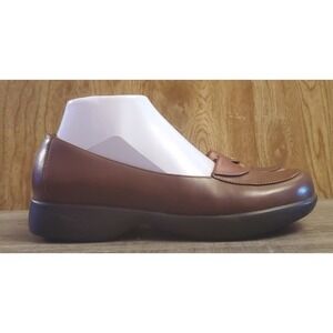 Dansko Desiree Leather Slip On Loafer Shoes Womens Size 38 US 7.5-8 Brown